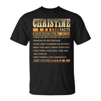 Christine Name Christine First Name T-Shirt - Monsterry UK