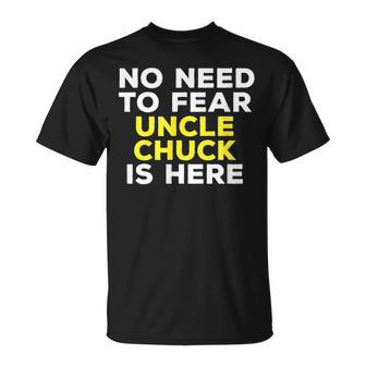 Chuck Uncle Family Graphic Name T-Shirt - Seseable