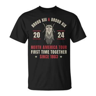 Cicada Swarm 2024 Brood Xiii & Xix North America Tour 2024 T-Shirt - Monsterry DE