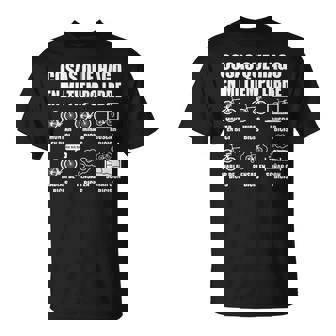 Ciclista Mi Tiempo Libre Bici Bicicleta Frases Divertidas Camiseta unisex - Regaloses