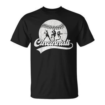Cincinnati Cities Baseball Lover Baseball Fans Women T-Shirt | Mazezy