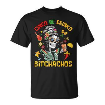 Cinco De Drinko Bitchachos Cinco De Mayo Drinking T-Shirt | Mazezy