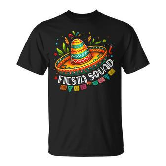 Cinco De Mayo 2024 Fiesta Squad Mexican Party Sombrero Hat T-Shirt - Monsterry UK