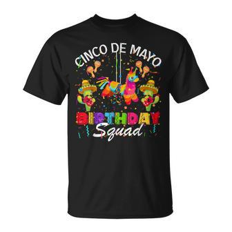 Cinco De Mayo Birthday Squad Pinata Party Family Matching T-Shirt - Seseable