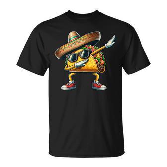 Cinco De Mayo Dabbing Taco Mexican Sombrero T-Shirt - Monsterry AU