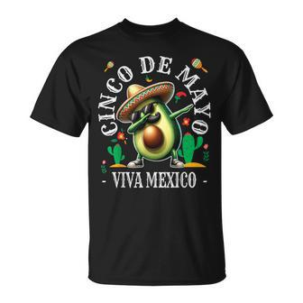Cinco De Mayo Fiesta Camisa Avocado 5 De Mayo Viva Mexico T-Shirt - Monsterry UK
