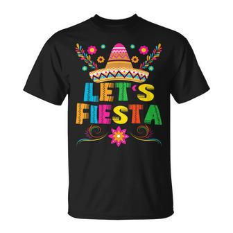 Cinco De Mayo Let's Fiesta Mexican Party Cinco De Mayo T-Shirt | Mazezy