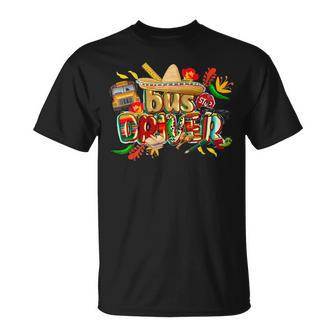 Cinco De Mayo Mexican Fiesta Sombrero Bus Driver Lover T-Shirt | Mazezy AU