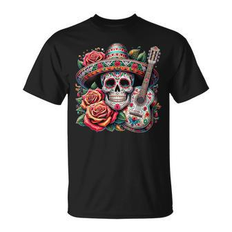 Cinco De Mayo Skull Sombrero Fiesta Mexican Skull Women T-Shirt | Mazezy