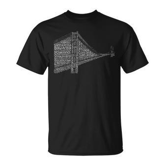Cities Of The Bay Area T-Shirt - Monsterry