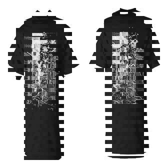 Ciudad De Tokio Japón Escenario En Blanco Y Negro Camiseta unisex - Regaloses