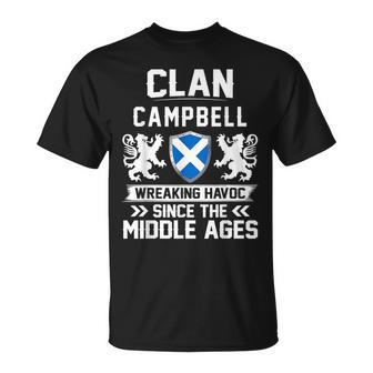 Clan Campbell Scottish Family Scotland Fathers T-Shirt - Seseable