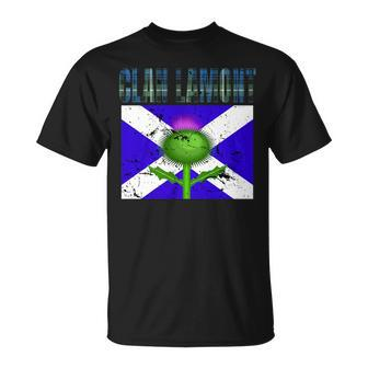 Clan Lamont Tartan Scottish Family Name Scotland Pride T-Shirt - Seseable