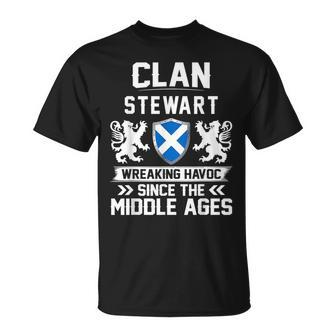 Clan Stewart Scottish Family Scotland Fathers T-Shirt - Monsterry UK