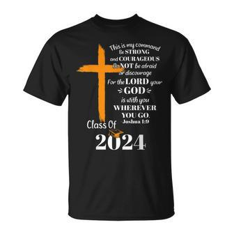Class Of 2024 Christian Graduation Senior Graduate T-Shirt - Monsterry