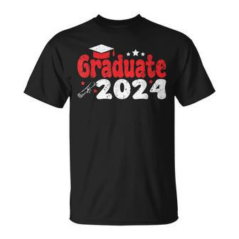Class Of 2024 Graduate Graduation Vintage T-Shirt - Seseable