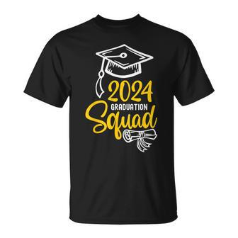Class Of 2024 Graduation Squad Senior 24 Graduate Family T-Shirt - Monsterry