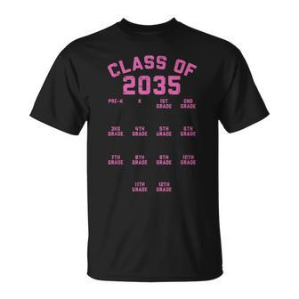 Class Of 2035 Handprint Pre-K Cute Kindergarten Grow With Me T-Shirt - Monsterry AU