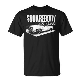 Classic 1986 Square Body C10 Truck Old School Vintage Truck T-Shirt - Monsterry UK