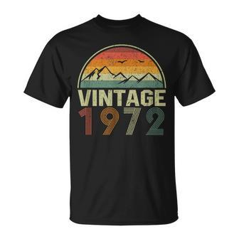 Classic 52Nd Birthday Idea Vintage 1972 T-Shirt - Monsterry AU