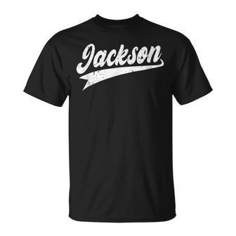 Classic 70S Retro Name Jackson T-Shirt - Seseable