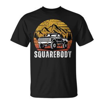 Classic Squarebody Pickup Truck Lowered Vintage Automobiles T-Shirt - Monsterry CA