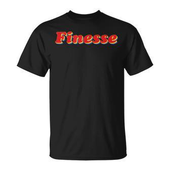 Classy & Bold Retro Font Finesse T-Shirt - Monsterry UK