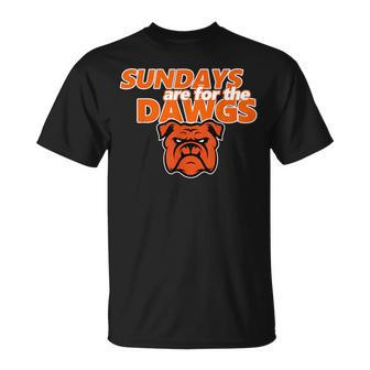 Cleveland Ohio Dawg Sundays Are For The Dawgs T-Shirt | Mazezy