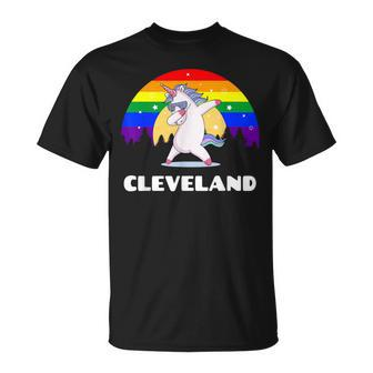 Cleveland Ohio Lgbtq Gay Pride Rainbow T-Shirt - Monsterry CA