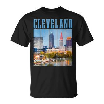 Cleveland Skyline 216 Ohio Vintage Pride T-Shirt - Monsterry CA