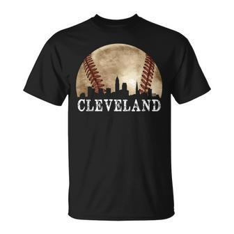 Cleveland Skyline City Vintage Baseball Lover T-Shirt - Monsterry