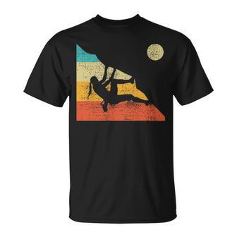 Climbing Bouldering Mountain Free Speed Girl Vintage T-Shirt | Mazezy