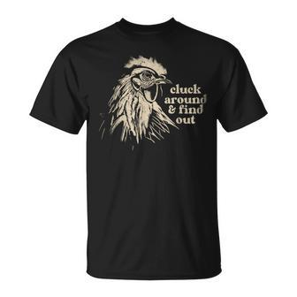 Cluck Around And Find Out Chicken Parody Kawai Animal T-Shirt - Monsterry AU