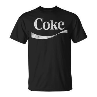 Coca-Cola Distressed Original Logo T-Shirt - Seseable