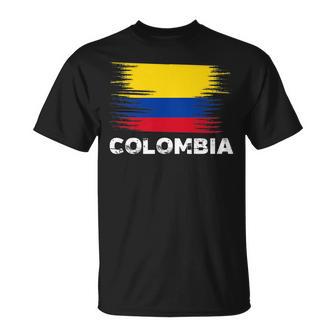 Colombia Colombian Flag Sport Soccer Football T-Shirt - Monsterry AU