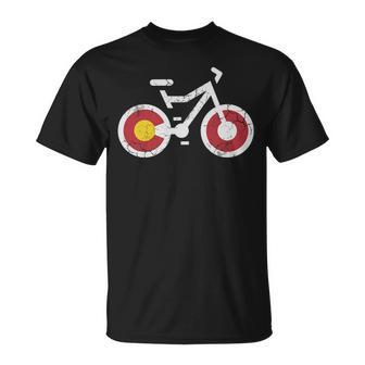 Colorado Flag Bike T-Shirt | Mazezy