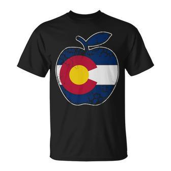 Colorado Flag Teachers Teacher Appreciation T-Shirt | Mazezy
