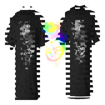 Colores De Camaleón Con Blobs De Color Lindo Arco Iris Camiseta unisex - Regaloses