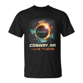 Colorful Total Solar Eclipse Conway Arkansas Ar T-Shirt - Monsterry CA