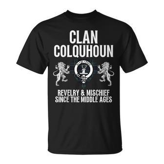 Colquhoun Clan Scottish Name Coat Of Arms Tartan Family T-Shirt - Seseable