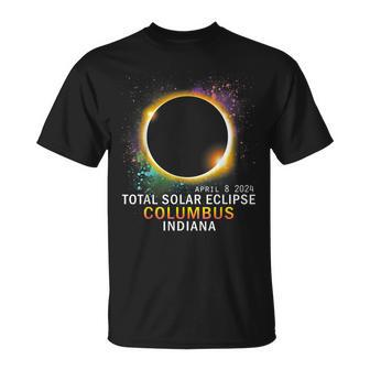 Columbus Indiana Total Solar Eclipse April 8 2024 T-Shirt - Seseable