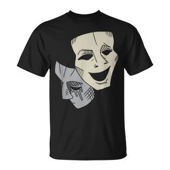Comedy Tragedy Masks Theater Drama Club Matching Coach T-Shirt - Monsterry CA