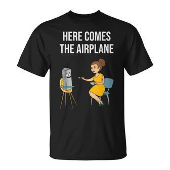 Here Comes The Airplane T-Shirt - Seseable