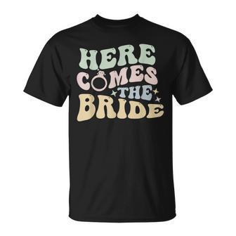 Here Comes The Bride Bachelorette Party Bride Trendy Wedding T-Shirt - Monsterry DE