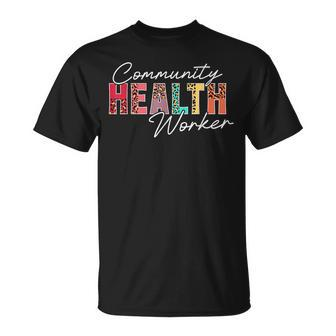 Community Health Worker Appreciation Leopard T-Shirt | Mazezy