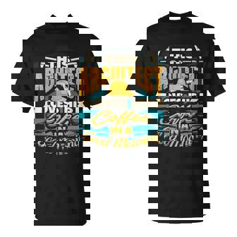 Cool Architect T Architect Coffee Morning T-Shirt - Monsterry