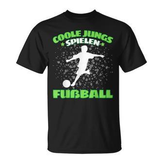 Cool Boys Spielen Fußball Football T-Shirt - Geschenkecke