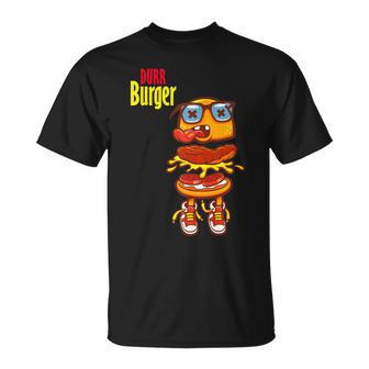 Cool Durr Cute Silly Epic Burger Gaming T-Shirt - Monsterry