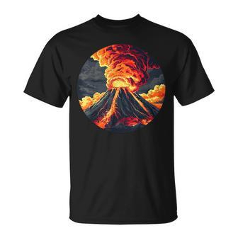 Cool Erupting Volcano Costume For Boys And Girls T-Shirt - Seseable