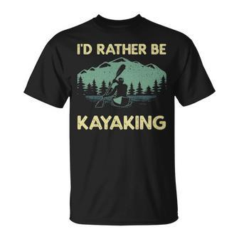 Cool Kayaking Art For Men Women Kayak Paddle Boating Kayaker T-Shirt | Mazezy